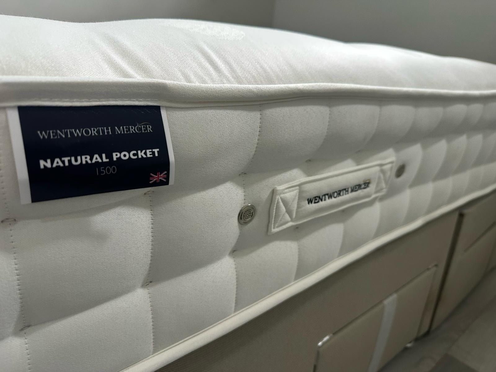 Wentworth Mercer Natural Pocket 2000 Mattress 5FT Kingsize RRP £995 B - Home Furniture Interiors