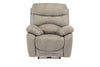 ELECTRIC RECLINER ARMCHAIR NATURAL FABRIC