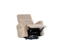 Mink Herringbone Fabric Electric Power Recliner Armchair - Home Furniture Interiors