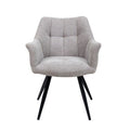 Poppy Fabric Dining Chair Light Grey - Home Furniture Interiors