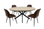 Dalton 1.2M (+0.4M) Round Extending Dining Table - Home Furniture Interiors