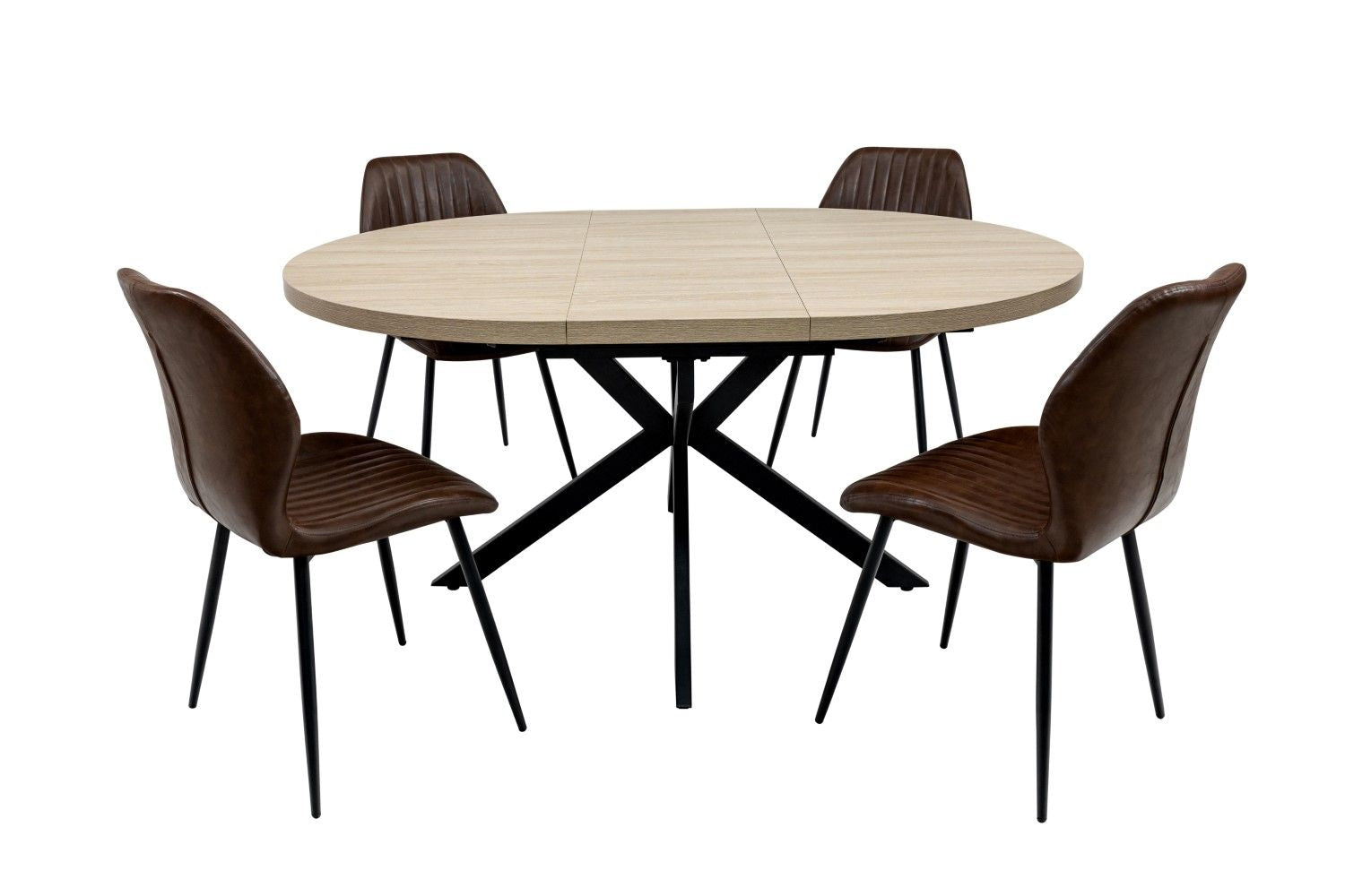 Dalton 1.2M (+0.4M) Round Extending Dining Table