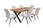 Eden 1.8M Dining Table Medium Elm Veneer - Home Furniture Interiors