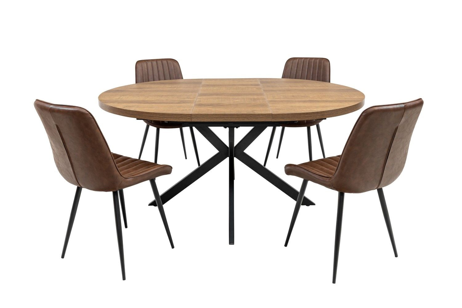 Panama 1.2M (+0.4M) Round Extending Dining Table - Home Furniture Interiors