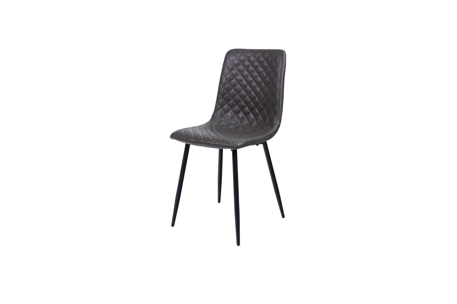 Set Of 4 Grey Pu Dining Chair - Home Furniture Interiors