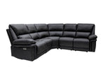Albany Fabric 2 Corner 2 Electric Recliner Group Charcoal - Home Furniture Interiors