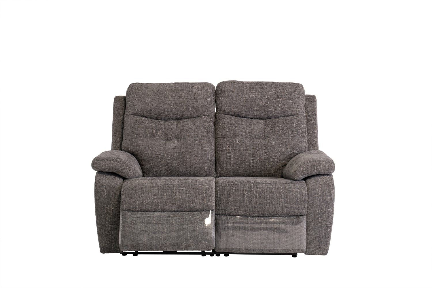 Graphite Fabric 2 Seater Electric Power Recliner Sofa