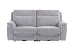 Grey Fabric 3 Seater Electric Recliner Sofa with USB Charger - Home Furniture Interiors