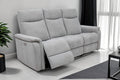 HAYWARD FABRIC 3 SEATER RECLINER LIGHTGREY