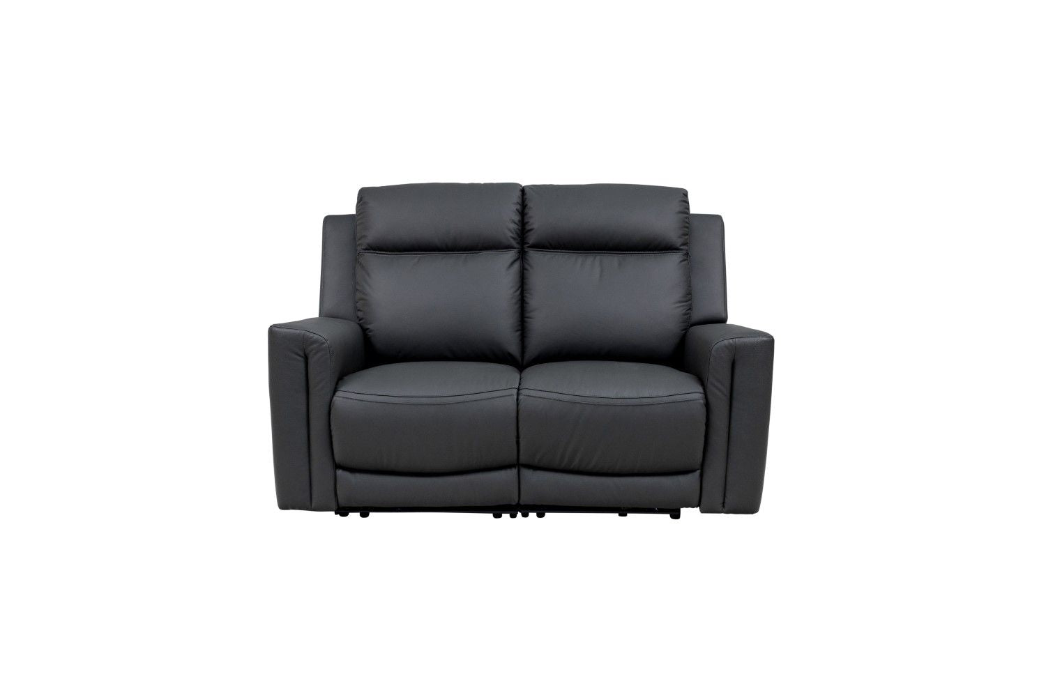 Hobart Leather Electric 2 Seater Recliner Charcoal - Home Furniture Interiors