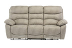 Natural Fabric Electric Power Recliner 3 Seater Sofa - Home Furniture Interiors